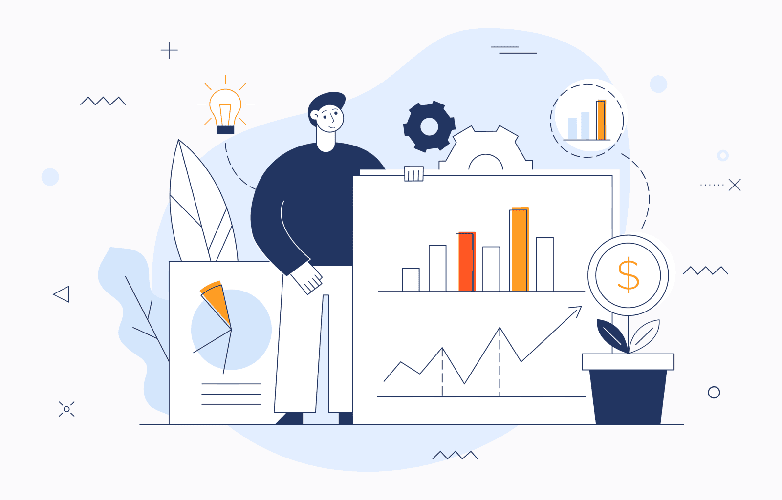 Financial data and analytics infrastructure visualization